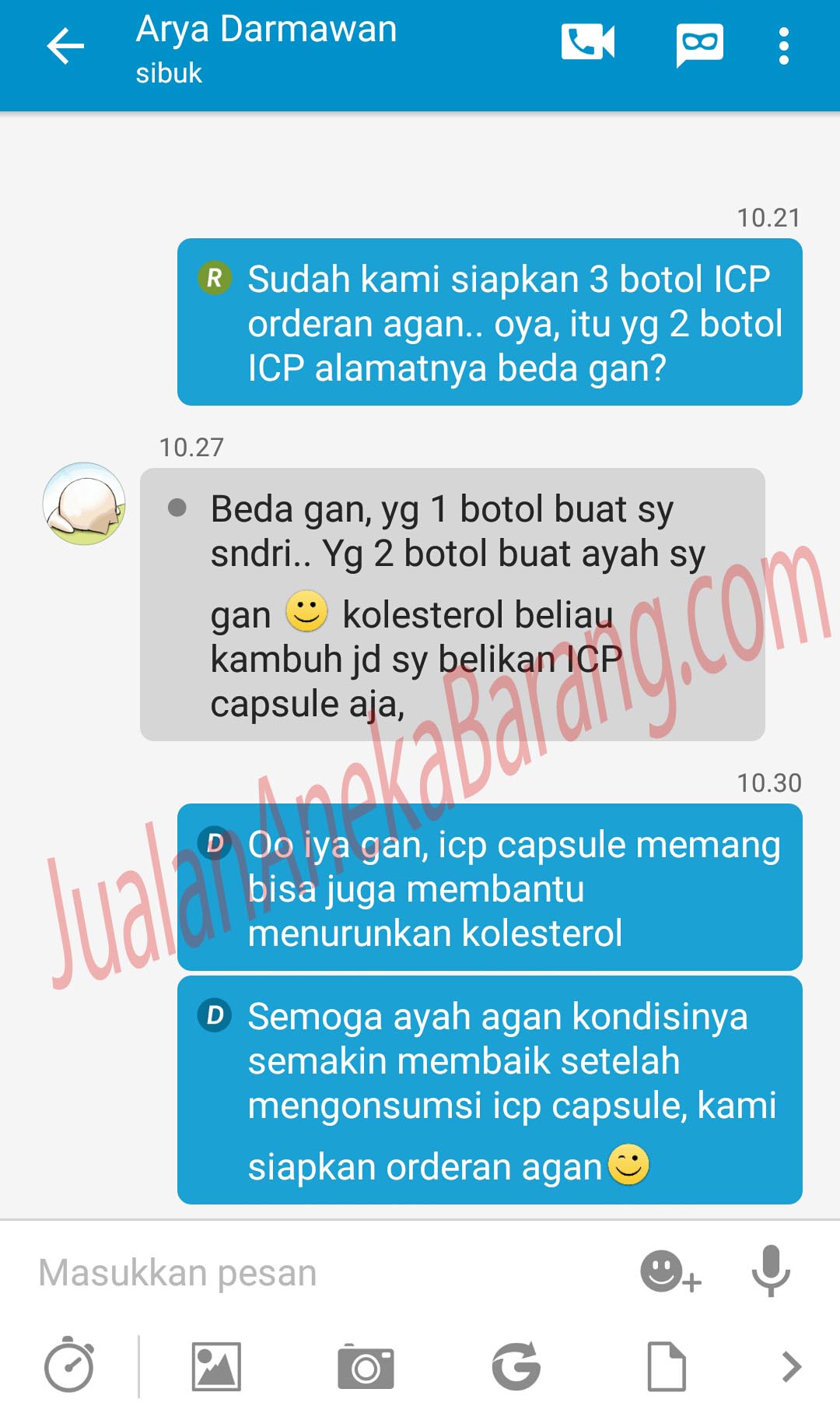 orderan icp