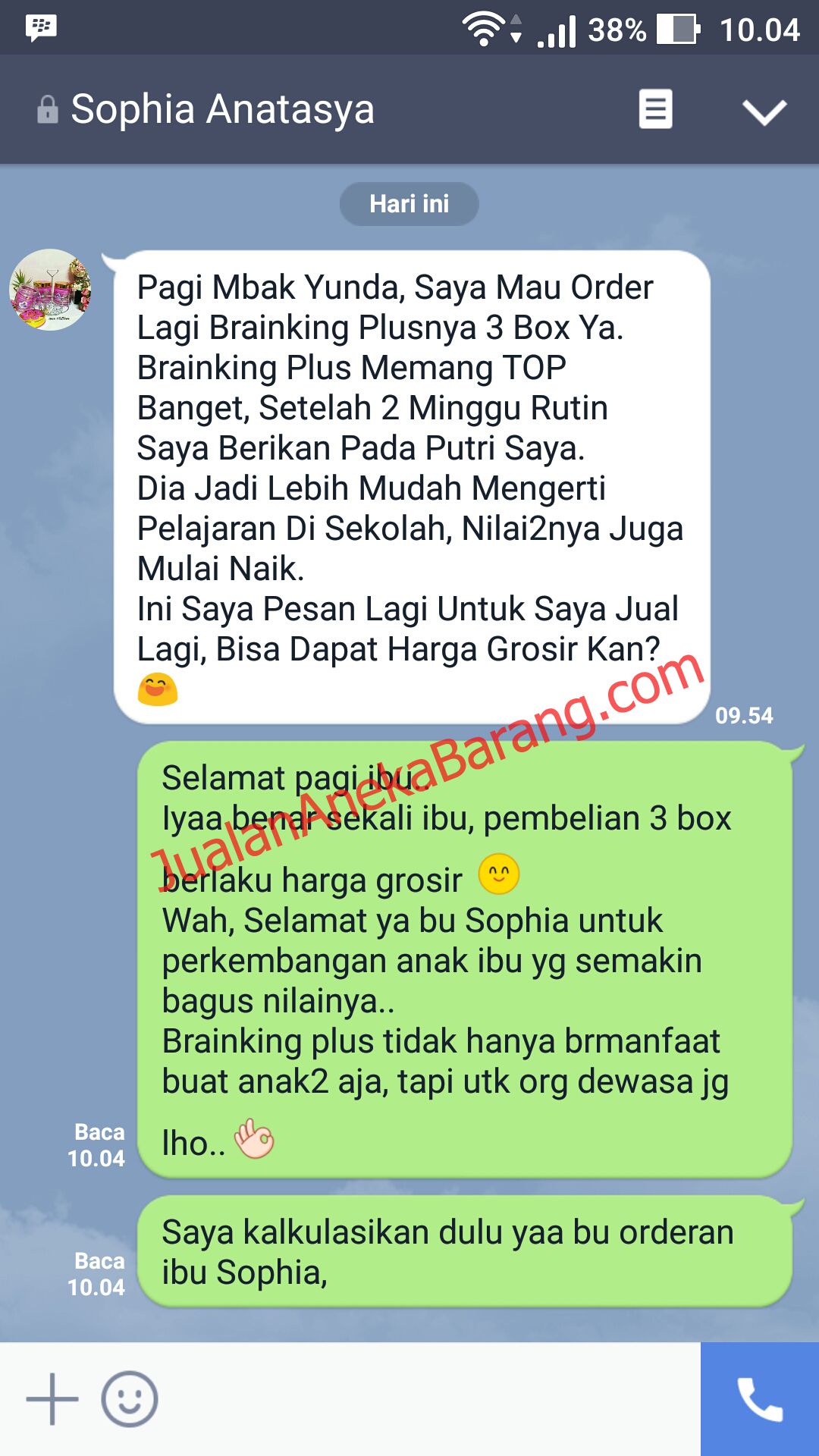 testimoni brainking plus toko aneka barang